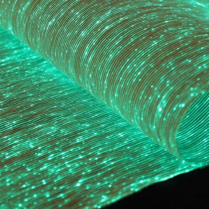 PAOLA IVORY FABRIC (LUMINOUS FIBER OPTIC FABRIC)